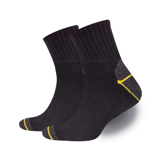 Worker work socks black men comfort socks cotton blend 5 pairs