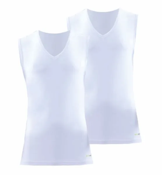 V-Neck Herren Shirt | 2er Pack | in schwarz & weiß