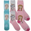 Kinder Giftbox 3er Pack Disney Frozen Motive  Mädchen Comic Lustige Socken-68