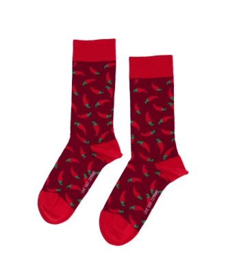 Red Hot Chili Pepper Sock Unisex Men Women Socks 1 or 3 pairs