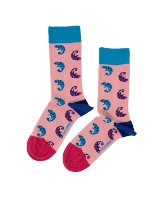 Pink Chameleon Sock Unisex Men Women Socks 1 or 3 pairs