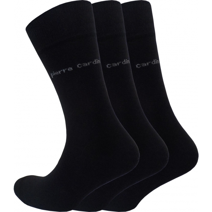 Pierre Cardin Business Men's Socks Black Special Offer 3 Pairs