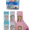 Children's Giftbox 3-Pack Disney Frozen Motifs Girls Comic Funny Socks