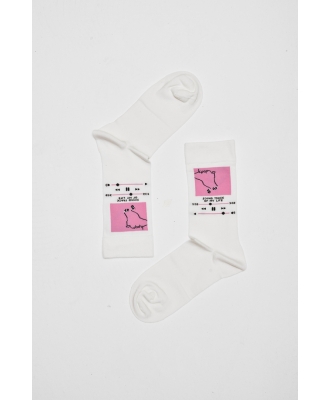 White K-POP Music Player Socken-img