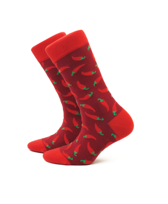 Red Hot Chili Pepper Sock Unisex Men Women Socks 1 or 3 pairs-img