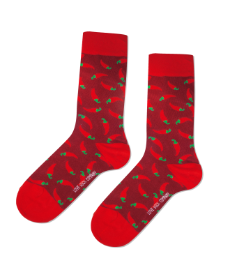 Red Hot Chili Pepper Sock Unisex Men Women Socks 1 or 3 pairs-img