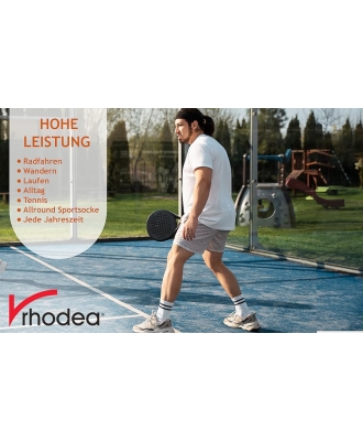 Rhodea Tennissocke weiß - für jede Sportart 3 Paar Herrensocken-img