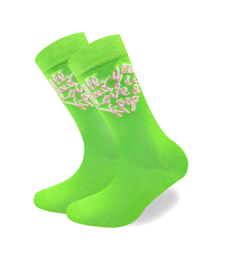 Green Graffiti Socke