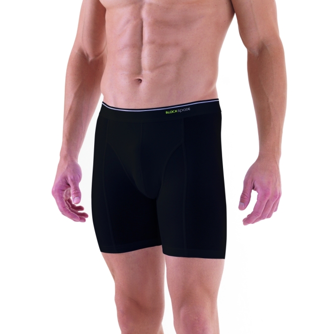 Sportliche Boxershorts lang | in schwarz & anthrazit-1241