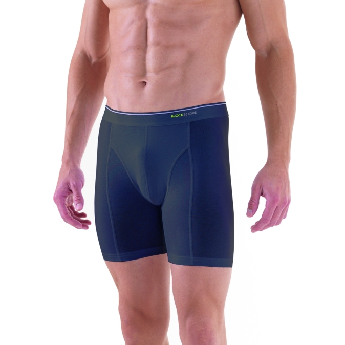 Sportliche Boxershorts lang | in schwarz & anthrazit-1242