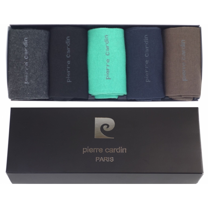 Pierre Cardin bunt premium baumwolle Geschenkkarton Geschenkbox 5 Paar Socken für Männer