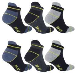 10 Paar Arbeitssocken Funktionssocken - Sneaker-Socken Füßlinge - verstärkte Ferse und Spitze