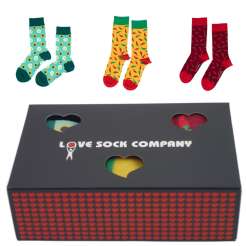 Love Sock Sets Geschenkbox Avocado Yellow Red Hot Chili Pepper