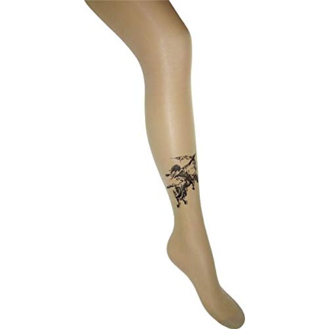 Dailee Tatoo Strumpfhose Bogen Design-559
