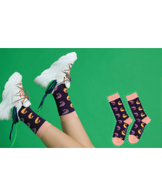 Purple Chameleon Sock Unisex Men Women Socks 1 or 3 pairs-img